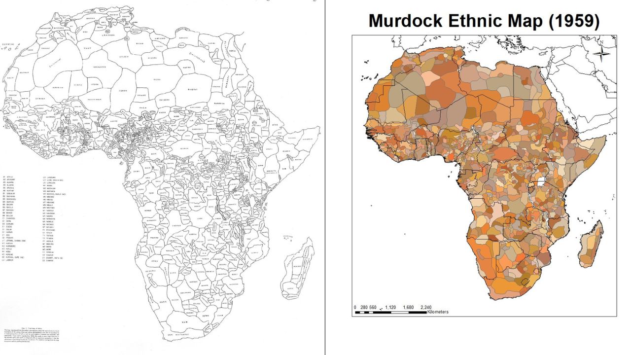 Map Of Africa With Ethnic Boundaries