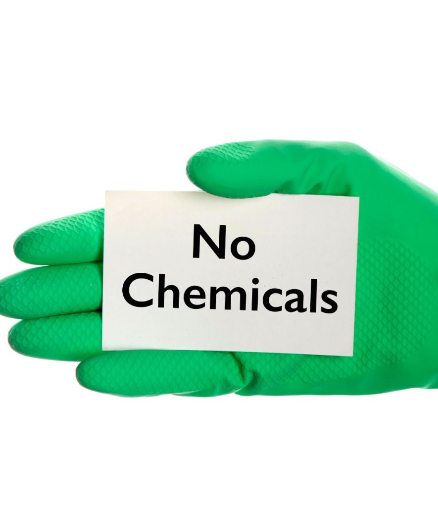 no chemicals avoids water pollution