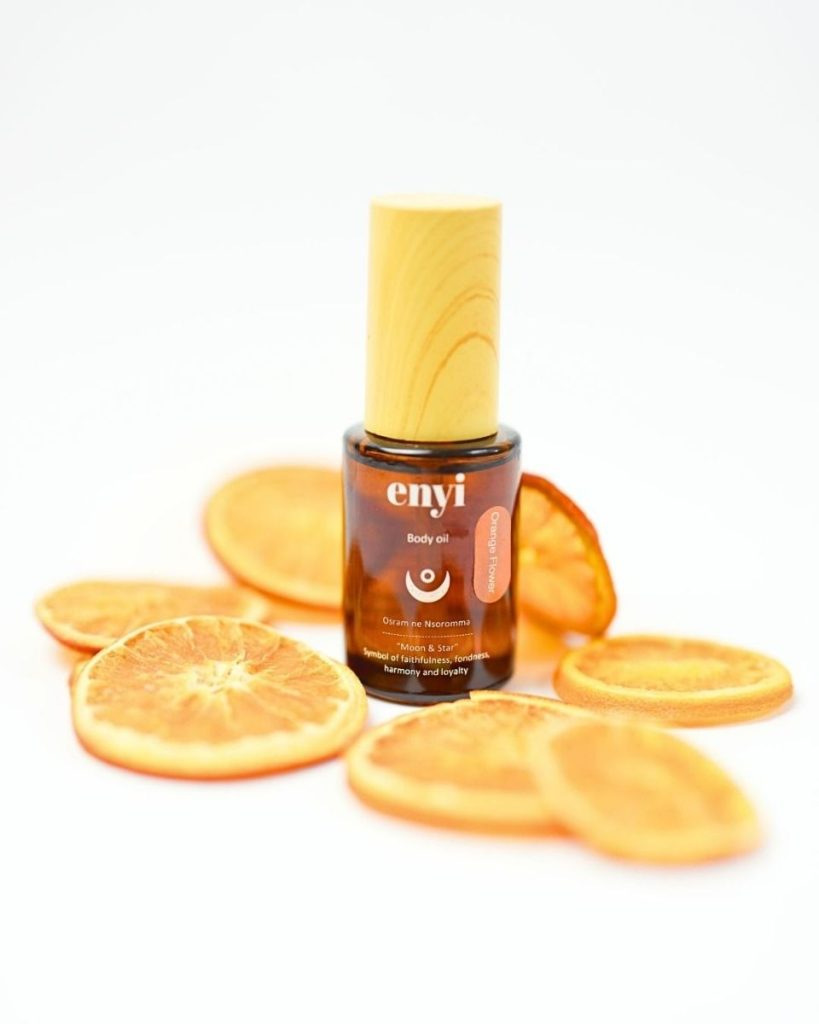 orange body oil